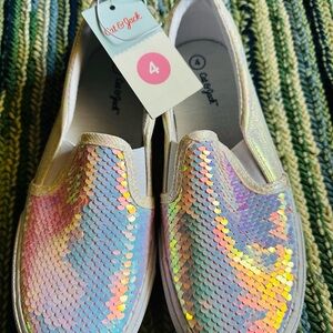 Cat & Jack White and Pink Slip-On Sneakers